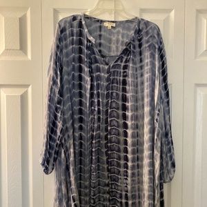 Blue tie dye dress size L